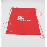 Hot sale nylon 190t 210D polyester drawstring backpack, drawstring rucksack bag for gym