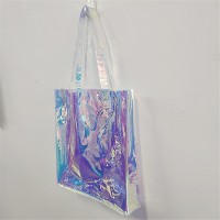 2019 luxury holographic laser summer beach pvc jelly transparent bag packing handbag