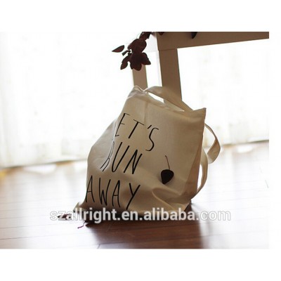 Promotional Custom Standard Size Blank Cotton Canvas Tote Bag for shopping