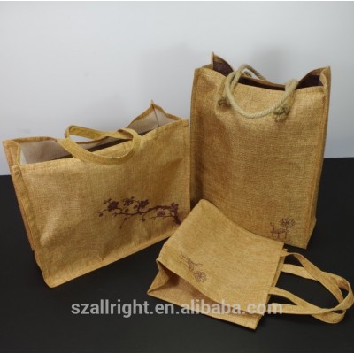 natural color jute tote bags wholesale manufacturer