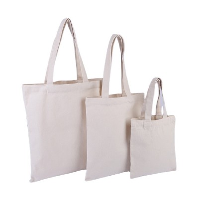 Canvas Fabric Shopping Foldable Reusable Recycled Grocery Bags Cotton Bag Canvas Tote